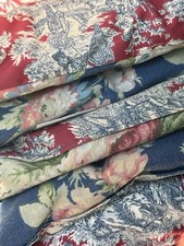 VTG Waverly King Comforter Set 5pc Sanctuary Rose Toile Reversible Cottagecore picture