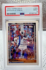 Topps 1992-93 Topps Gold Shaquille O'Neal RC #362 PSA 9 Magic picture