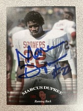 Marcus Dupree Autographed 2011 Custom Football Card Oklahoma Sooners A-610 picture