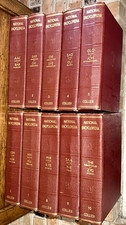 1930’s Collier National Encyclopedia COMPLETE Set Hardcover Illustrated (10) picture