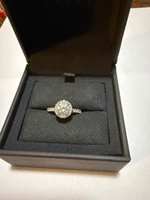 Lab Created, Round Brilliant cut Engagement ring,  Hardly worn picture