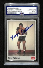 Floyd Patterson Signed/Auto 1991 AW Sports Boxing Card #124 PSA/DNA 194845 picture