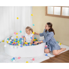 Uhappyee Extra Large Soft Ball Pit For Toddler 51 X 11.8 In Foam Ball Pit For picture