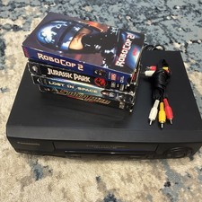 Panasonic PV-V4521 Blue Line 4-Head Hi-Fi Stereo Omnivision VHS VCR Player +MORE picture