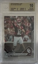 BGS 10 John Mateer PRISTINE 2025-26 Bowman U Now #2 /1662 (RC) Historical Debut picture