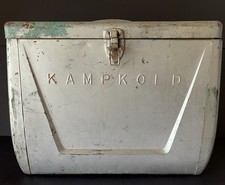 Kampkold Vintage Aluminum Ice Chest Cooler No Shelf, Dimensions 17 x 13.5 x 10 picture