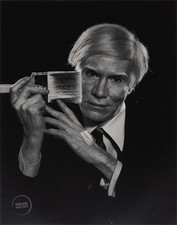 VTG Yousuf Karsh Print Andy Warhol Portrait Engraving Art Photo 1979 Mat 13x15 picture
