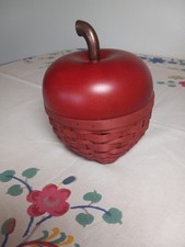 Longaberger 2007 Collector Club Red Apple Basket Set picture