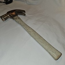 Vtg BERYLCO NON-SPARKING Brass Head Hammer, Poss #H 61 A,Wood Handle, See PICS  picture