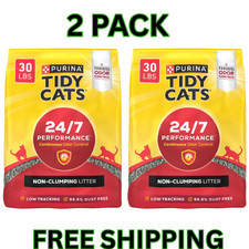 Purina Tidy Cats 24/7 Performance Non-Clumping Litter, Odor Control, 30 lb 2pack picture