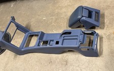 87-93 Ford Mustang Foxbody OEM 3-Piece Center Console & Arm Rest Regatta Blue picture