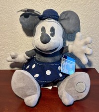 NWT D23 25th Anniversary Limited Edition Gray & Blue Minnie Mouse 18” Plush picture