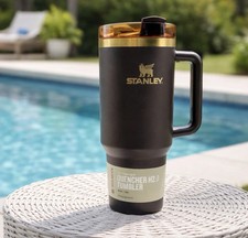 Stanley Chocolate Gold Quencher 40oz Tumbler Flowstate H2.0 Factory Sealed Box picture