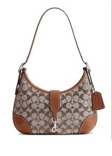 Coach Hamptons Hobo Bag in Crystal Signature Jacquard picture
