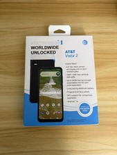 UNLOCKED-AT&T Vista 2 Prepaid Smartphone 64GB Black 6.56in HD+ Display Octa-Core picture