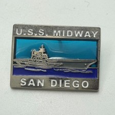 USS Midway San Diego Lapel Pin CV41 Aircraft Carrier Museum Souvenir Vintage picture