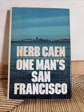 One man's San Francisco  Herb Caen 1st Edition HCDJ Unread Copy Fine/VG picture