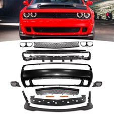 Full Front Bumper Cover Set Fits 2008-2014 Dodge Challenger Hellcat Style SRT picture