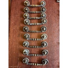 Vintage KBC Keeler Brass Co Set of 9 Bail Drawer Pulls 4