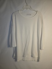 Weekends By Chico Women's White Pullover Size 2 picture