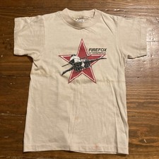 Vintage 1982 Firefox Sci-fi Movie Promo T-Shirt M 10-12 Childs size Shirt Apogee picture