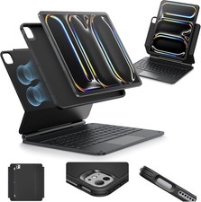 ESR iPad Pro 13 Keyboard Case M5 M4 2025 2024 Magnetic Stand Trackpad Black picture