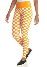 NCAA Tennessee Vols Checkerboard Leggings M/L SLIM FIT picture