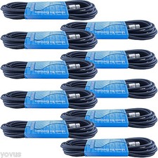 10pack 3pin XLR male to female mic microphone cables pro audio cords 35ft foot picture