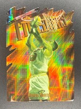 1997 Topps Finest Alonzo Mourning Diecut Embossed Gold Refractor /74 #166 Knicks picture