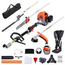 VEVOR 5-in-1 Multi-Functional Trimming Tools Gas Hedge Trimmer 26CC Weed Eater picture
