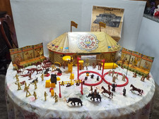1950s Vintage Marx Super Circus Playset Tent-Props-Sideshows- People- Animals picture