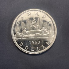 1963 Canada Silver Dollar   Uncirculated   picture