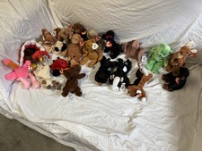 Vintage TY Beanie Baby Lot of 22 w/Tags Collectible include princess Diana Bear picture
