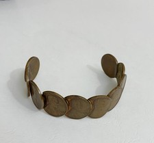 Vintage Wheat Penny Cuff Bracelet 1938, 1930, 1919, 1936, 1949, 1939, 1942, 1951 picture