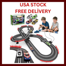 Slot Car Race Track Set Electric Powered Race Track Dual Racing Car Track Set picture