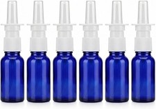 6PCS 10ml/0.34oz Empty Glass Nasal Spray Bottles Fine Mist Sprayers Makeup Water picture