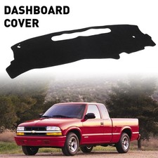 Dash Cover Mat for 1998 Pad 1999 2000 2001 2002 2003 04 Chevy S10 Pick Up Black picture