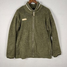 Vintage 90s Columbia Fleece Jacket Men's L Green USA Made picture