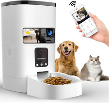 Automatic pet feeder for dogs and cats with camera app and wifi control enabled picture