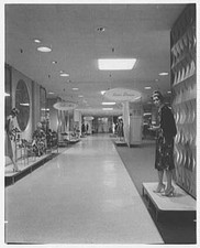Photo:Cleveland Ohio Higbee Department Store 1960s Crystal Room Interior picture