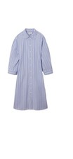 COS Pinstriped Cotton Midi Shirt Dress Blue WhiteStripe - Women's US 10 / EU 42 picture