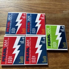 Pearl Jam Trading Cards 2018 Set Of 5 Sealed 1-Seattle, 2-Boston, 2-Chicago picture