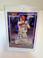🔥 JJ Wetherholt Rookie Auto Purple Raywave #/75 - 2026 Topps Chrome #RA-JJW picture