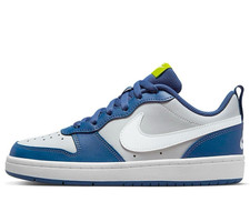 Nike Court Borough Low 2 GS ‘Grey Fog/Mystic Navy Older Kids Sneaker Sz.5Y/W 6.5 picture