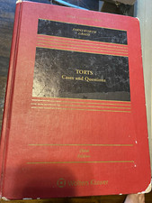 Wolters Kluwer Torts: Cases and Questions 3rd Edition Farnsworth Grady picture