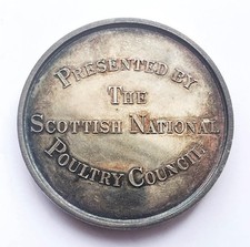 SCOTTISH NATIONAL POULTRY COUNCIL SILVER MEDAL 1931 EGGS LAID picture
