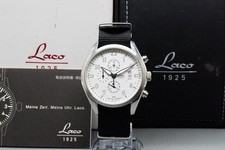 *Near MINT / BOX & PAPER* Laco 861918 BL Chronograph Seattle Quartz Men's Watch picture