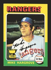 Mike Hargrove 1975 Topps #106 RC TYW7 picture