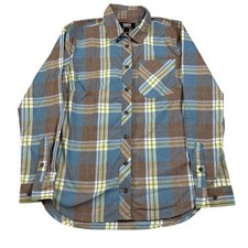 Alaskan Hardgear Duluth Trading Co Plaid Flannel Button Up Shirt Men's Size S picture