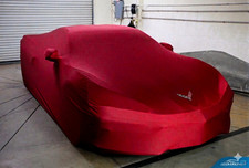 Coverking Satin Stretch Indoor Custom Car Cover for Chevy Corvette C8 with Logo picture